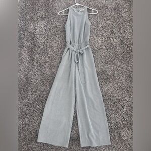 Monteau Black and White Striped Romper Jumpsuit with Pockets